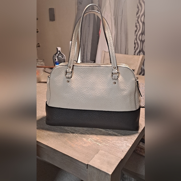 Kate Spade Grove Court Lainey Pebble Leather 3 compartment Satchel - Picture 2 of 11